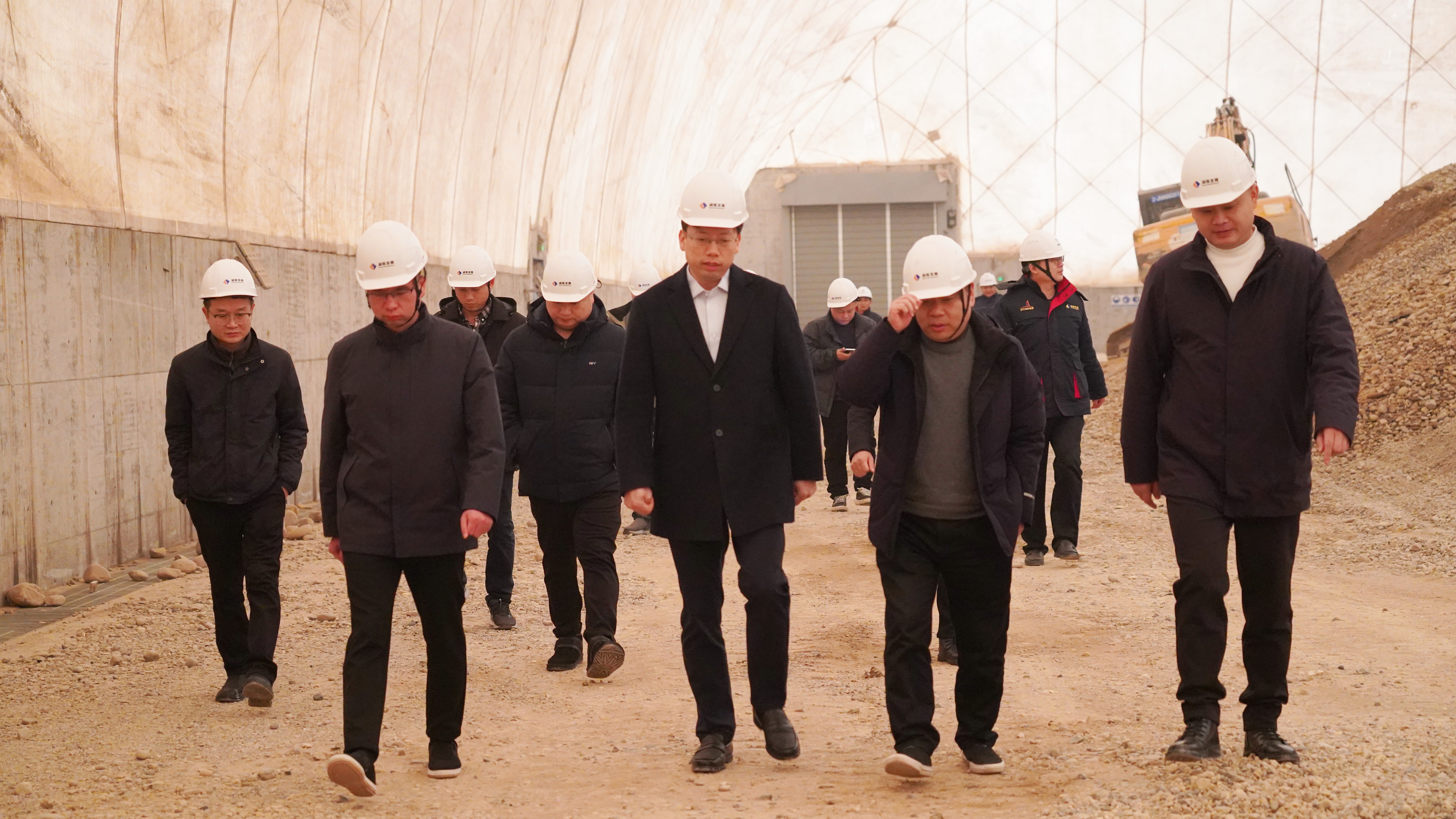 沅江市委副书记张心镜一行调研乐鱼手机网页版登录入口-乐鱼（中国）机制砂和砂石集散中心项目